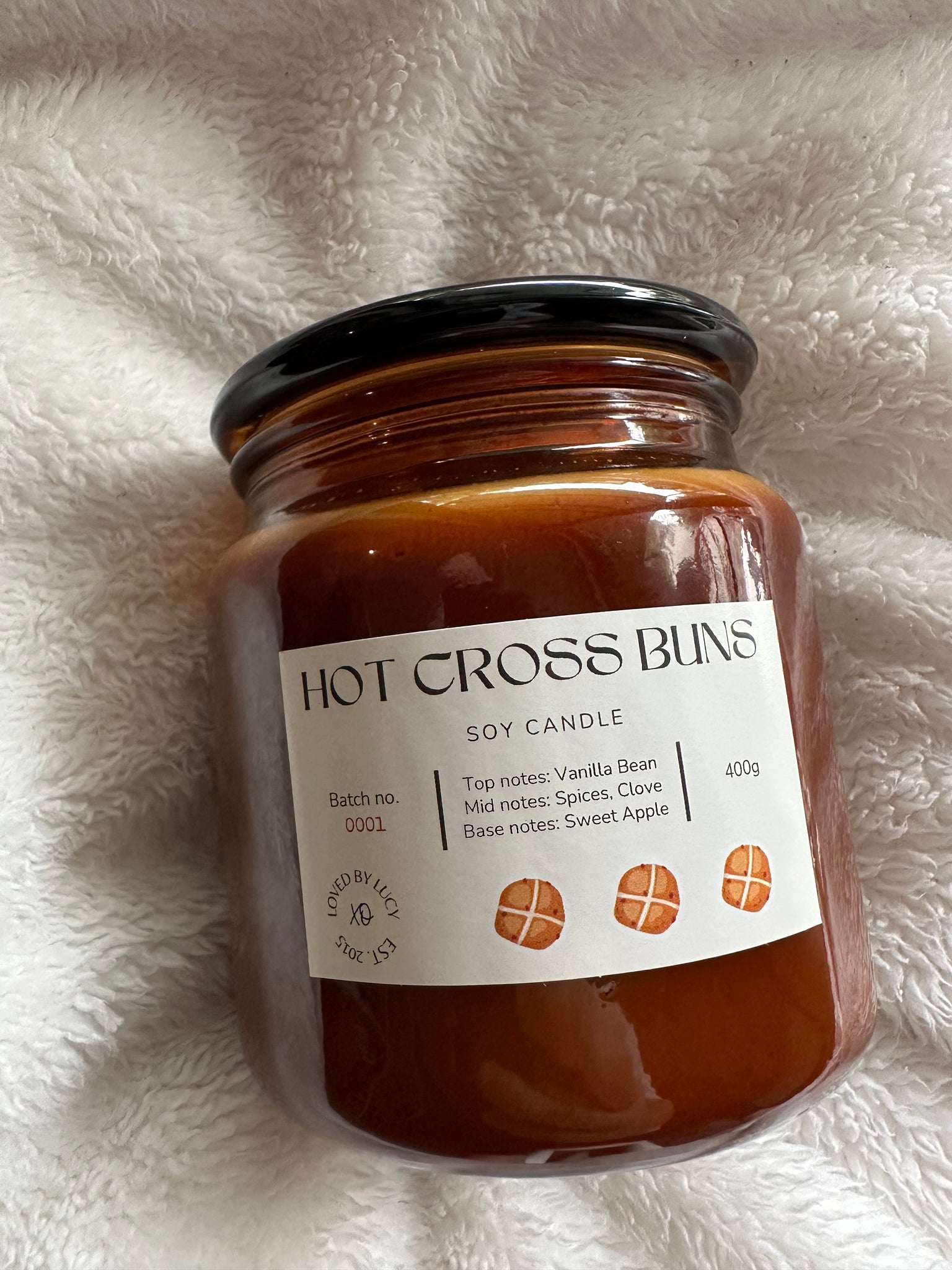 Hot Cross Buns Scented Candle